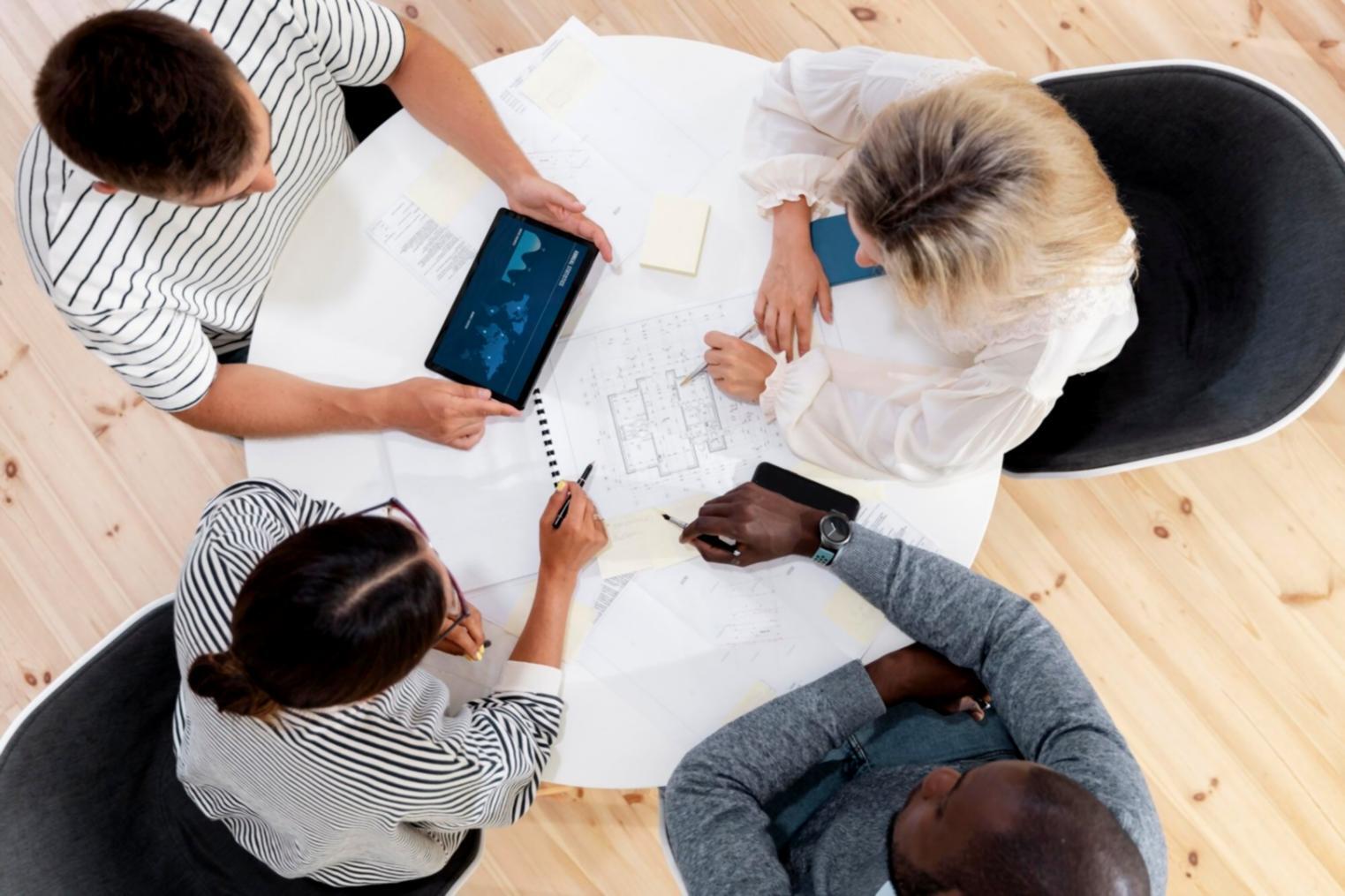 Professional business consultation meeting